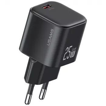 Carregador rápido USAMS 25W GaN USB-C - branco