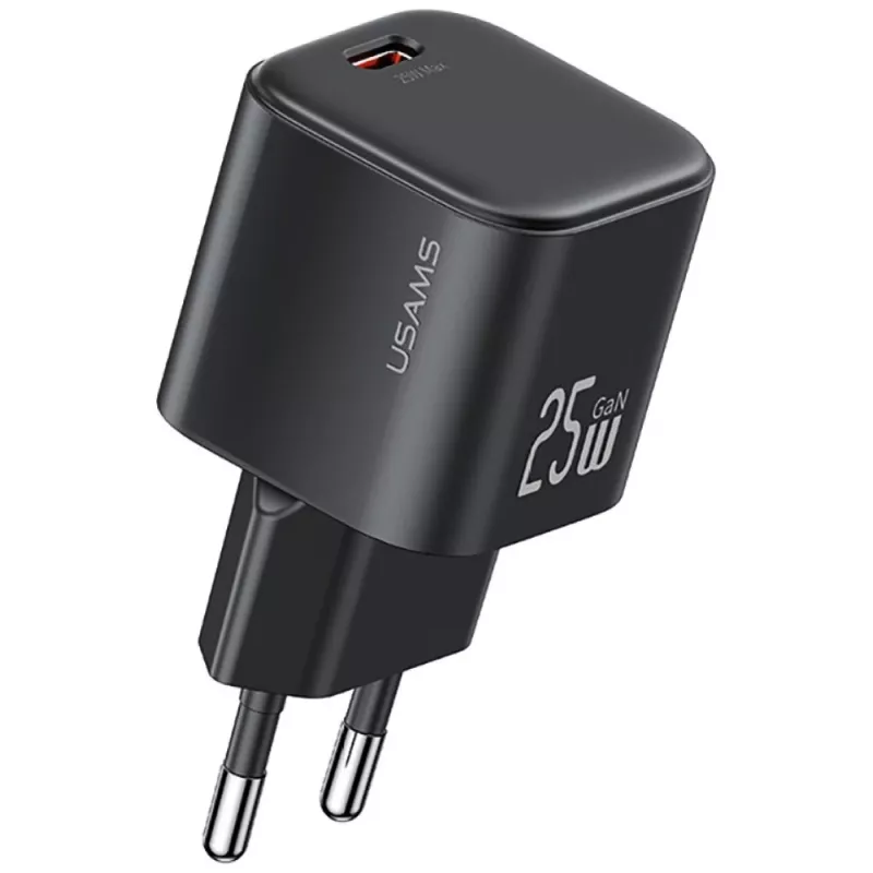 Carregador rápido USAMS 25W GaN USB-C - branco
