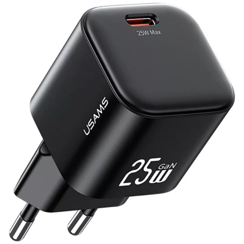 Carregador rápido USAMS 25W GaN USB-C - branco