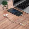 DUDAO X14ProT Auscultadores In-Ear com Conector USB-C, Cabo de 1,2 m, Branco