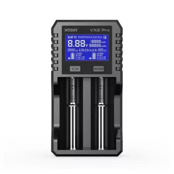 Carregador de baterias XTAR VX2 PRO KT Li-ion/LiFePO4/Ni-MH 18650