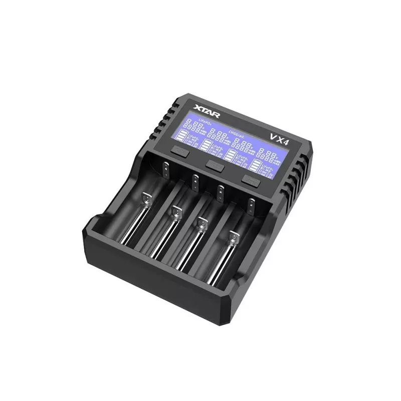 XTAR VX4 V2 KT Carregador de pilhas Li-ion/LiFePO4/Ni-MH 18650
