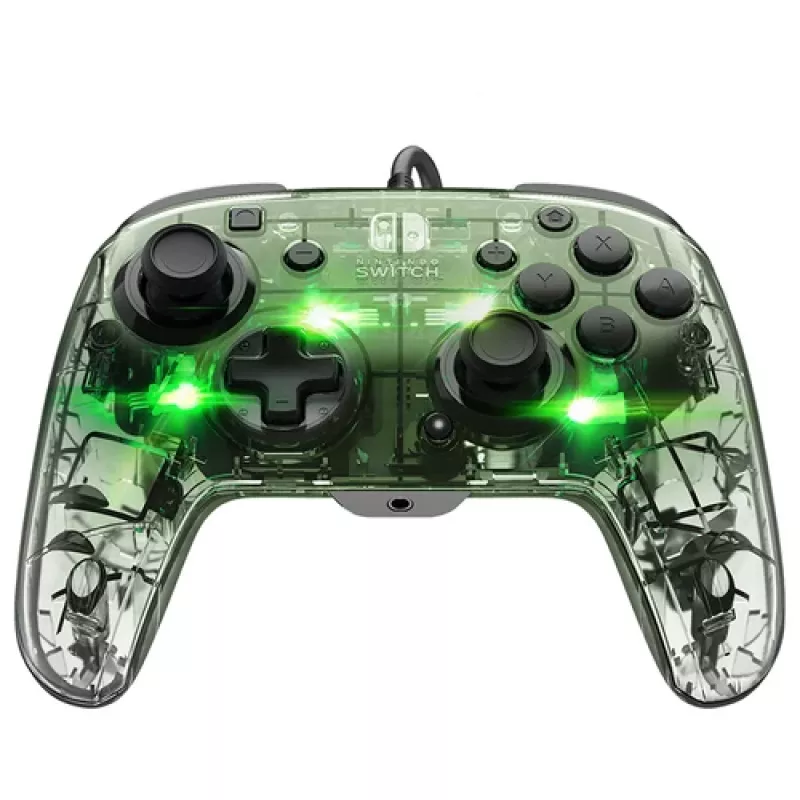 Comando com fios PDP REMATCH Advanced para Xbox Series X|S, Xbox One, Windows 10/11 PC - Vermelho-carmesim