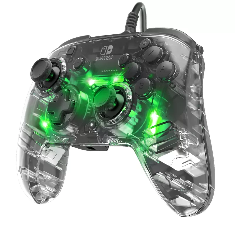 Comando com fios PDP REMATCH Advanced para Xbox Series X|S, Xbox One, Windows 10/11 PC - Vermelho-carmesim
