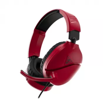 Turtle Beach RECON 70 auscultadores gaming over-ear com fio e microfone dobrável, vermelhos (TBS-8055-02)