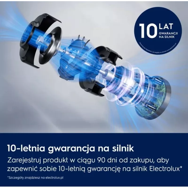 Aspirador vertical com bateria Electrolux Clean 600 EP61CB21W, 21,6V, 55 min. de autonomia, depósito de pó de 0,3L, branco