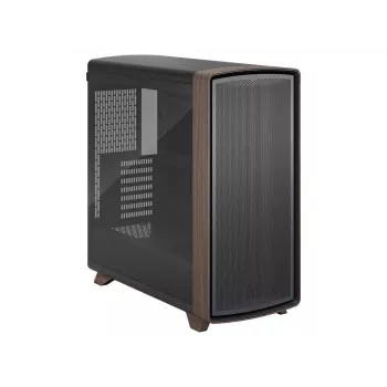 Caixa de PC mid-tower Fractal Design Summit Black TG Light Tint com painel frontal em nogueira