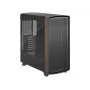 Caixa de PC mid-tower Fractal Design Summit Black TG Light Tint com painel frontal em nogueira