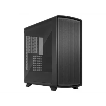 Caixa de PC mid-tower Fractal Design Summit Blackout TG Light Tint - antracite/preto com frente em nogueira maciça, painel lateral em vidro temperado fumado, 2 ventoinhas Aspect 14 PWM