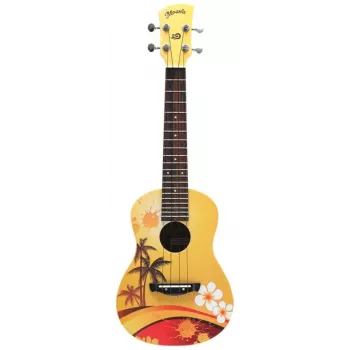 Moana M-100 Palm Trees Ukelele de concerto em mogno com cordas Aquila