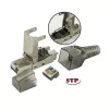 Techly 101911 RJ45 Cat6a 10G Ficha modular sem ferramentas, STP