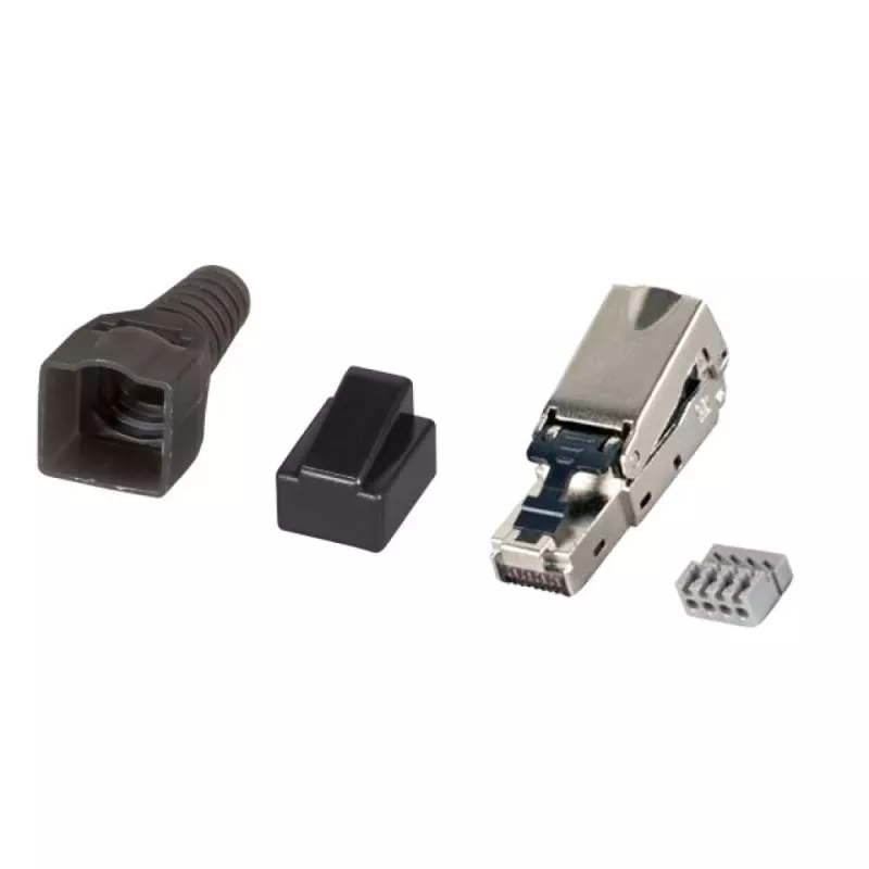 Techly 101911 RJ45 Cat6a 10G Ficha modular sem ferramentas, STP
