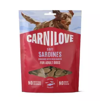 CARNILOVE cão snack SOFT sardinhas com alho-ursino 200 g