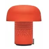 Coluna Bluetooth portátil KOODUU Sensa Play com candeeiro LED RGB regulável, proteção contra salpicos IPX4, emparelhamento TWS, USB-C, laranja