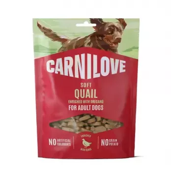 CARNILOVE cão snack SOFT codorniz com orégãos 200 g - guloseimas macias sem cereais para cães adultos