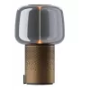 Lâmpada LED portátil KOODUU Serena Play com altifalante Bluetooth Castanho
