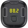 SENCOR SWM 2000 Transmissor FM Bluetooth com função de carregamento USB, slot para cartão SD, mãos-livres, reprodução MP3/WMA/WAV/FLAC