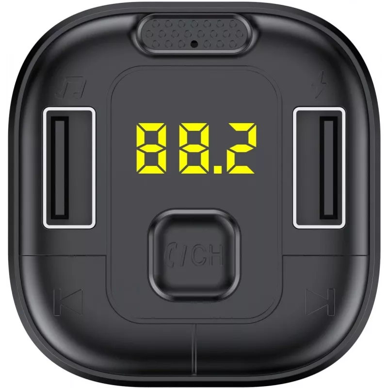 SENCOR SWM 2000 Transmissor FM Bluetooth com função de carregamento USB, slot para cartão SD, mãos-livres, reprodução MP3/WMA/WAV/FLAC