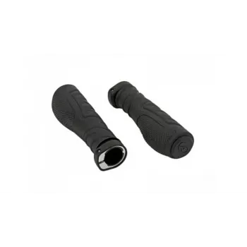 Author Rankenos AGR Ergo R20-E GripLock Punhos de bicicleta ergonómicos, 135 mm, preto