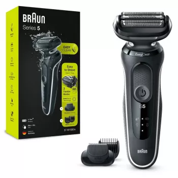 BRAUN Máquina de barbear Series 5 51-W1500s aparador húmido e seco preto