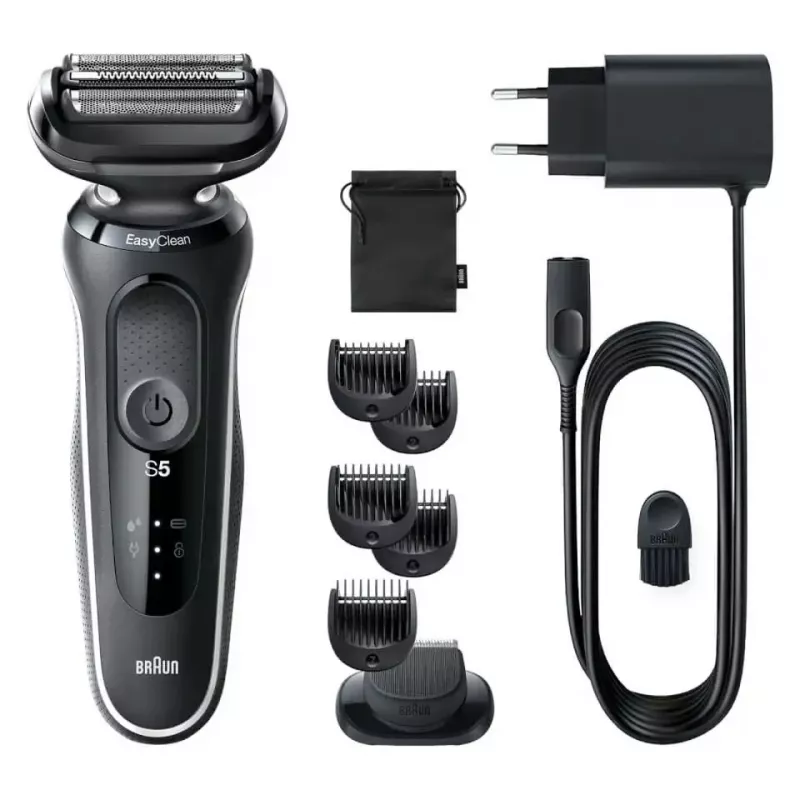 BRAUN Máquina de barbear Series 5 51-W1500s aparador húmido e seco preto