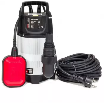 Bomba submersível NAC para águas sujas 400W SPE40D-L com interruptor de flutuação, 7500 L/h, 5 m de altura de elevação