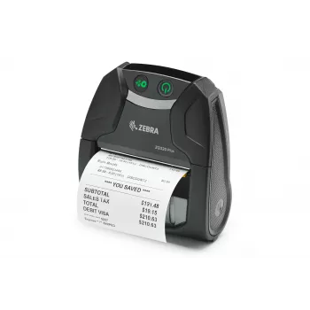Zebra impressora DT ZQ320 Plus_ 802.11AC & BT 4.X sem sensor de etiquetas para uso exterior inglês
