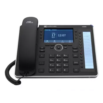 AudioCodes 445HD - Telefone VoIP com visualização de número/chamada em espera