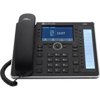 AudioCodes 445HD - Telefone VoIP com visualização de número/chamada em espera