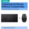 RENEW GOLD HP 655 Conjunto de teclado e rato sem fios, resistente a salpicos - Preto - Inglês dos EUA