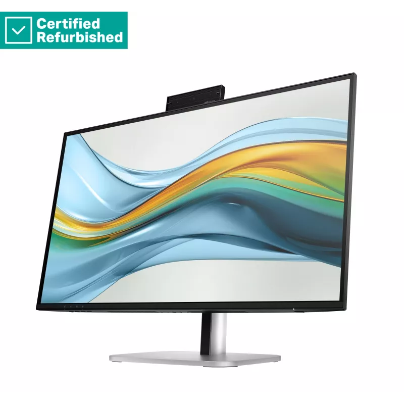 RENEW GOLD HP 527pm Series 5 Pro monitor de conferência QHD - 27 2560x1440 QHD 350-nit 100Hz AG, IPS, USB-C(100W/15W)/HDMI/DP Daisy-Chain, 3x USB-A, altifalantes, webcam, RJ-45 LAN, altura ajustável/inclinação/rotação/pivot, 1 ano (substitui E27m)