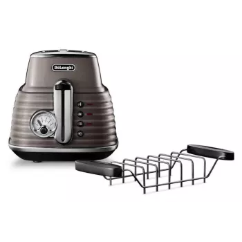 De'Longhi Scultura CTZ2103BG torradeira de 2 fatias, 900 W, champanhe dourado