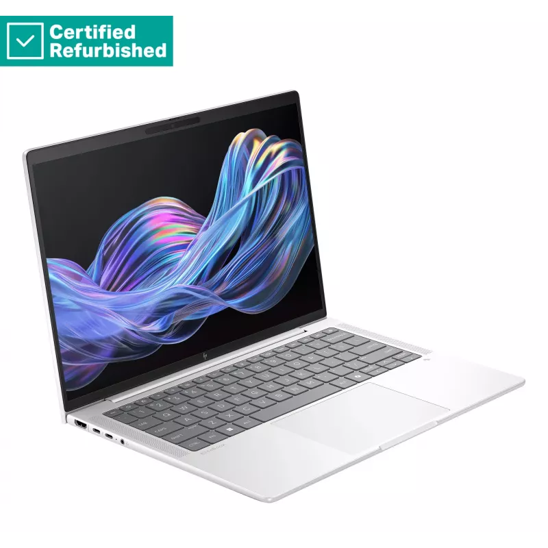 RENEW GOLD HP EliteBook X G1i AI 14 - Ultra 7-268V, 32GB, 512GB SSD, 14 WUXGA Privacy Touch, câmara IR 5MP, compatível com WWAN, FPR, teclado retroiluminado nórdico, Glacier Silver, 68Wh, Win 11 Pro, 1 ano