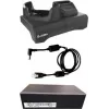 Kit Zebra - Estação de carregamento individual com compartimento de carregamento de bateria sobresselente e comunicação USB