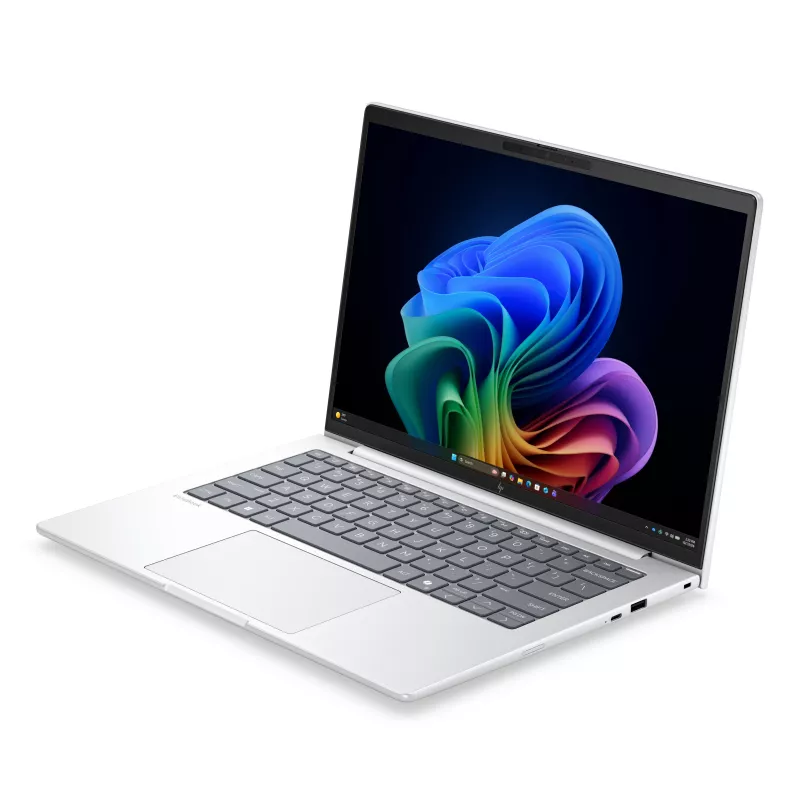 HP EliteBook 8 G2i 14 - Ultra 5-325, 32GB, 512GB SSD, 14 WUXGA 400-nit AG, câmara IR 5MP, modem 4G/5G, Smartcard, leitor de impressões digitais, teclado nórdico retroiluminado, 68Wh, Glacier Silver, Win 11 Pro, 3 anos
