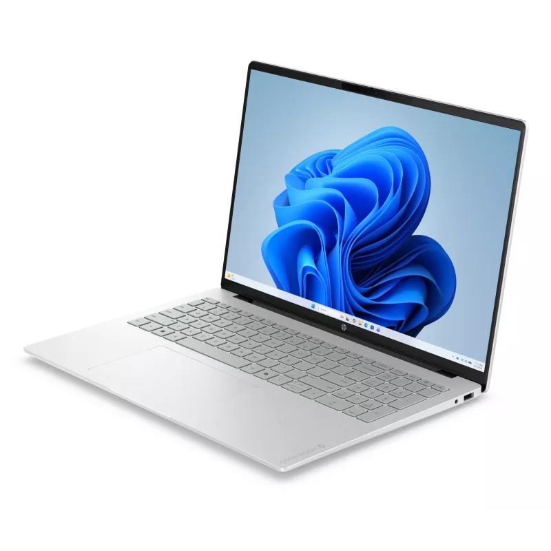 HP OmniBook 5 16-bn0006nyx - Core 5 120U, 16GB LPDDR5X 5200 on-board, 1TB PCIe Gen4 Value, 16.0 3K (2880x1800) OLED, Gletschersilber - 1080p IR TNR, sem adaptador AC 65W, Win 11 Home, 1 ano
