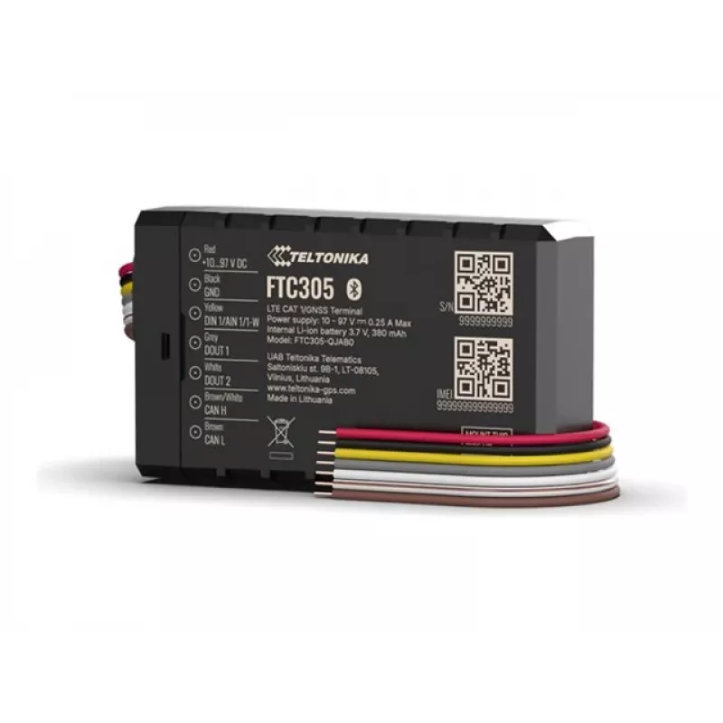 Teltonika FTC305 rastreador compacto de e-mobilidade 4G LTE Cat 1 com leitura de dados CAN
