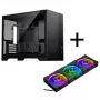 Caixa de PC PHANTEKS XT M3, caixa mini + ventoinha D30 PWM Regular Airflow D-RGB, pack de 3, preto