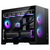 Caixa de PC PHANTEKS XT M3, caixa mini + ventoinha D30 PWM Regular Airflow D-RGB, pack de 3, preto