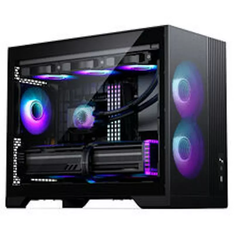 Caixa de PC PHANTEKS XT M3, caixa mini + ventoinha D30 PWM Regular Airflow D-RGB, pack de 3, preto