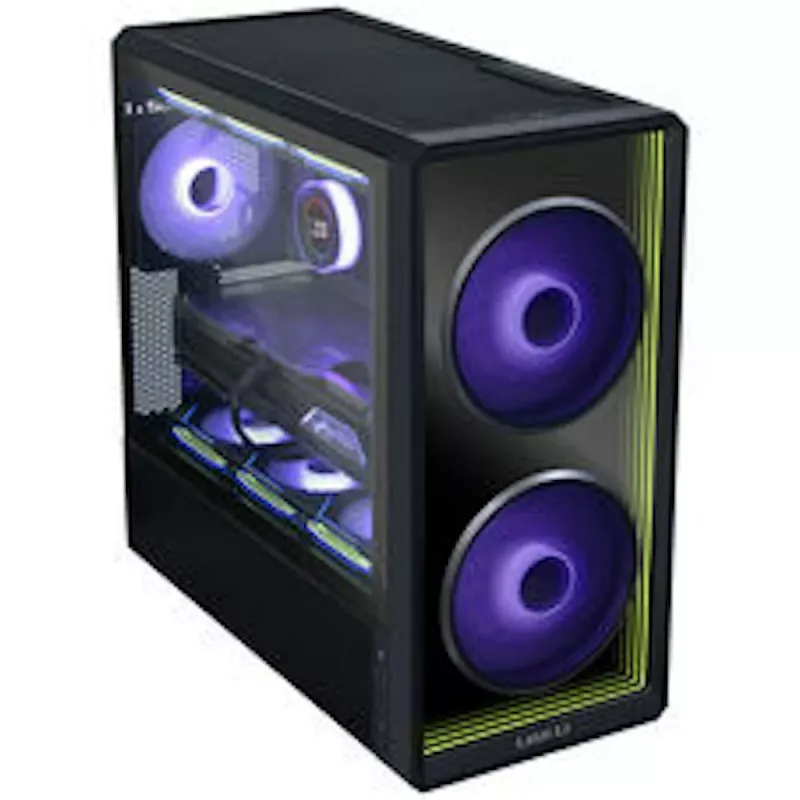 Caixa de PC Lian Li LANCOOL 217 INF Bundle + HydroShift II LCD-S 360TL AIO + 3 ventoinhas UNI FAN SL-INF 120 Reverse Blade - preto