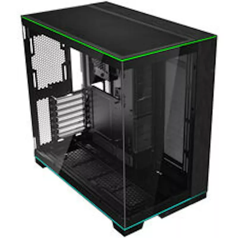 Caixa de PC Lian Li O11D EVO RGB Bundle + HydroShift II LCD-S 360TL AiO + 6 ventoinhas UNI FAN SL-INF 120 Reverse Blade + UNI HUB SL-INF - preto