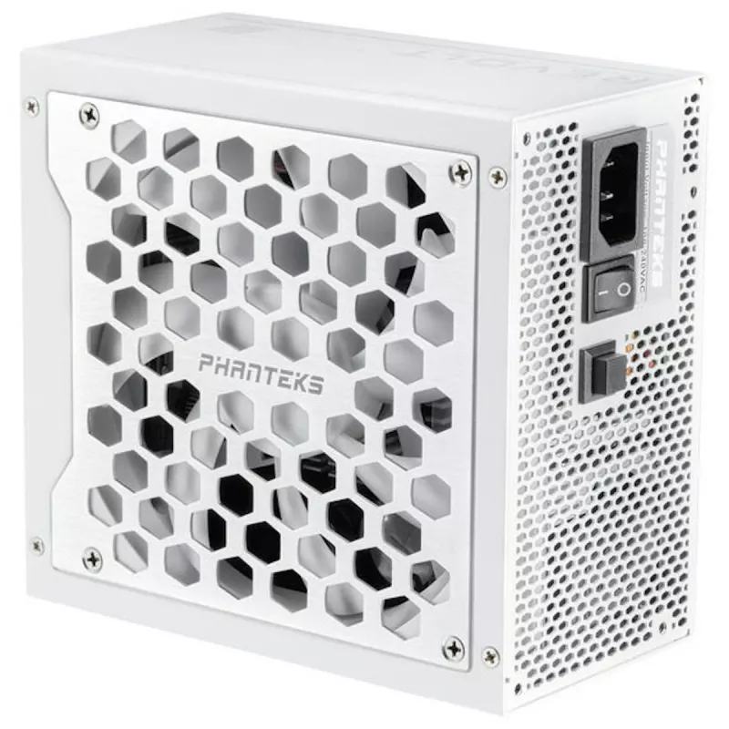 Phanteks Revolt 1200W Platinum Bundle, fonte de alimentação com kit de cabos - branco