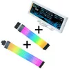Lian Li Visual Upgrade Kit Strimer Wireless cabo para placa-mãe 24-Pin RGB, controlador + cabo GPU 12V-2x6 Wide & 8.8 Universal Screen - branco
