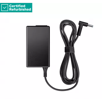 RENEW GOLD HP 65W Fonte de alimentação inteligente CA Carregador para portátil ficha oca 4,5mm com adaptador 7,4mm / compatível com HP série 200, ProBook série 400/600, EliteBook série 700/800
