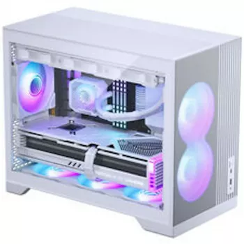 Caixa de PC Phanteks XT M3, caixa Mini + ventoinhas D30 PWM Regular Airflow D-RGB, pack de 3, branco