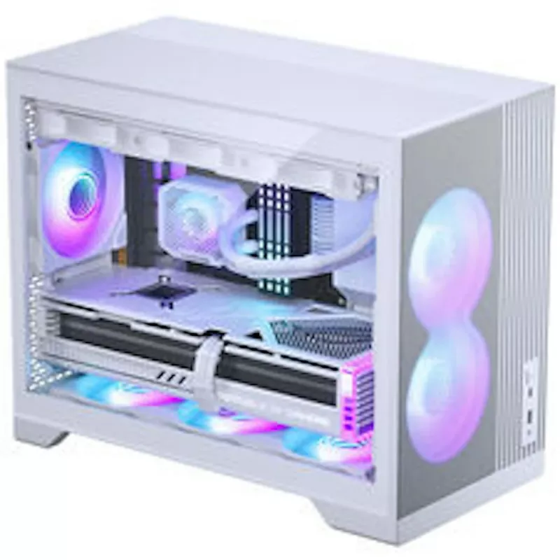 Caixa de PC Phanteks XT M3, caixa Mini + ventoinhas D30 PWM Regular Airflow D-RGB, pack de 3, branco