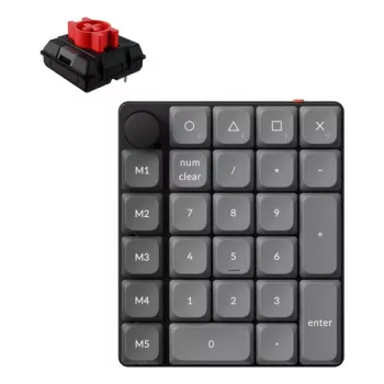KEYCHRON K0 Max - Milk POM Red - Teclado numérico sem fios