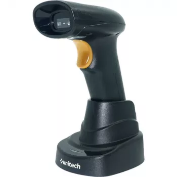Unitech MS822B 2D SR Imager 2.4G Wireless Bluetooth com base de carregamento e dongle - Leitor de códigos de barras - Scanner