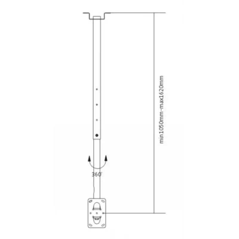 Suporte de teto LH-GROUP com braço 23-70